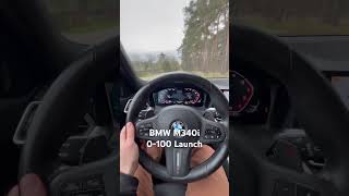 Bmw m340i doing 0100 with launchcontrol [upl. by Eedyah929]