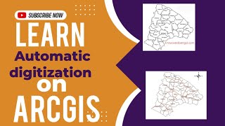 Automatic digitization ll ArcGIS ll ArcScan  digitization [upl. by Ikkir]