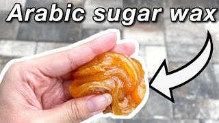 DIY Arabic Sugar Wax Paste at home  NO STRIPS NEEDED 🚫 [upl. by Valtin54]