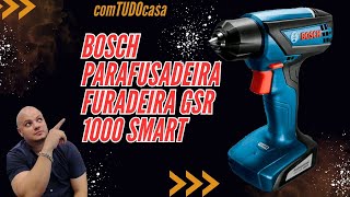 Bosch Parafusadeira Furadeira Gsr 1000 Smart 12V Com 1 Bateria 1 Carregador E Maleta comTUDOcasa [upl. by Belford]