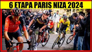 6 ETAPA PARIS NIZA 2024 EGAN Bernal REMCO Evenepoel OTRA BATALLA [upl. by Oiramrej]