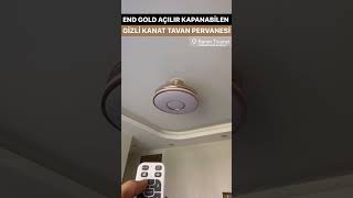 End Gold Gizli Kanat Dekoratif Tavan Pervanesi Uzaktan Kumandalı [upl. by Jacklyn]