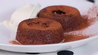 Nutella fondant puddings  Three Ingredient desserts [upl. by Lewison]