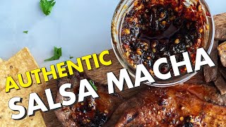 How to Make an Easy Authentic Salsa Macha  Mexican Cooking Academy Recipe [upl. by Yort]