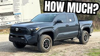 How Much Was My 2024 Toyota Tacoma TRD OffRoad Premium  Review [upl. by Assenal]