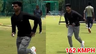 Mayank Yadav Bowling Practice In Nets Today Before Ind Vs Ban  Mayank Yadav Practice Today [upl. by Dirgis]