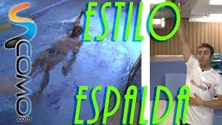 Natación estilo espalda [upl. by Jenelle]