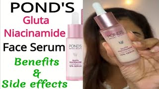 Ponds Gluta Boost Niacinamide Serum  Ponds Anti Pigmentation Serum  Full Honest Review [upl. by Tlihcox]