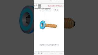 Binding Screw for Wood EngineerImagination  foryou shorts solidworks 3d model [upl. by Anirret]