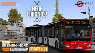 OMSI 2 BremenNord UPDATE 231 ⚓️🚢  NEUE Chronos 265  PxlKiing [upl. by Cadel]