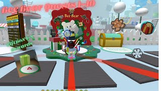 Completing BeeBear Quests 110 Presents 18 Rewards NPC Present Rewards in BEESMAS 2024 roblox [upl. by Cody]