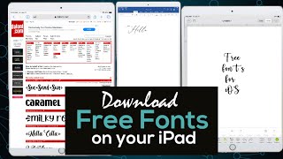 How to put font on iPad [upl. by Blaire]