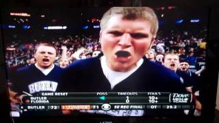 Butler Male Cheerleader Goes Ballistic During Victory Over Florida [upl. by Ayet]