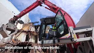 Bayview Hotel demolition [upl. by Feeney838]