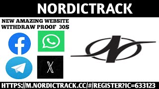 NEW AMAZING EARNING WEBSITESnordictrackLIVE WITHDRAW 30 2024 [upl. by Nahsed]