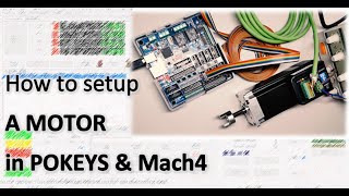 Bigtip Pokeys57CNC amp Mach4 Schrittmotoren Servos Treiber anschließen [upl. by Brunhilde]