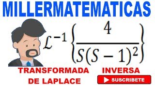 Transformada inversa de laplace con fracciones parciales ejemplo 7 Millermatematicas [upl. by Kirk]