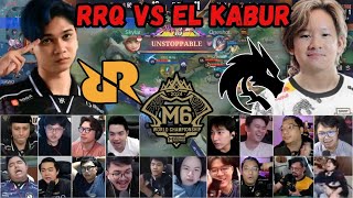 RRQ SEKOLAHIN EL KABUR REAKSI STREAMER RRQ HOSHI VS TIM SPIRIT M6 WORLD CHAMPIONSHIP [upl. by Jourdan]