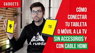 📡 Conecta tu MÓVIL o TABLETA ✅ a tu TV por WIFI o con CABLE HDMI Miracast Castto EZCast Smart View [upl. by Iredale]