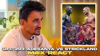 Max Holloway reacts to Strickland upset win Pedro celebration and Tafa KO at UFC 293  Max Reacts [upl. by Rosemaria]