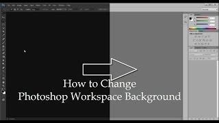 How to change Workspace color in Photoshop CS6 [upl. by Yntrok]