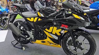 New 2024 Suzuki GSX R 150  Black Yellow Walkaround [upl. by Orms131]