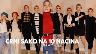 Crni sako na 10 načina [upl. by Otxis]