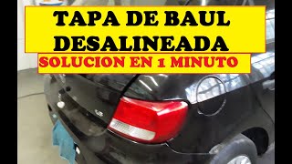 como Alinearcuadrar tapabaul VW y autos que entra agua y viento por el maletero o cajuela de carro [upl. by Ahseel]