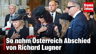 So nahm Österreich Abschied von Richard Lugner  kronetv NEWS [upl. by Esiralc]