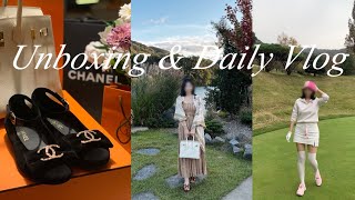 eng 가을 VLOG  에르메스 샤넬 쇼핑🛍️ 언박싱🎁  Hermes Chanel🎀 한남동 중식 맛집 쥬에🥟 파3 골프장⛳️ 비전힐스 par3  서울 근교 카페☕️ [upl. by Koral808]