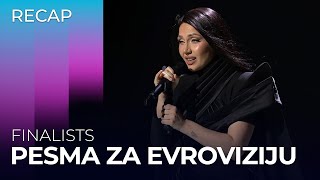 Pesma za Evroviziju 2024 Serbia  Finalists  RECAP [upl. by Lethia647]