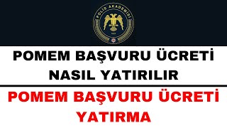 Pomem Başvuru Ücreti Nasıl Yatırılır  31 Dönem Pomem Başvuru Ücreti Yatırma [upl. by Hollister]