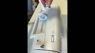 How to wind the bobbin thread on your sewing machine Singer Stylist machine [upl. by Reyotal]