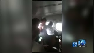 School bus quotfightquot caught on video [upl. by Mellette]