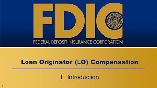 Loan Originator Compensation  Introduction [upl. by Eniarol]