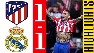 Gol de Angel Correa  Atletico Madrid vs Real Madrid 11  Resumen  LALIGA 20242025 [upl. by Josselyn]