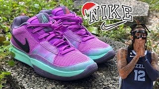 Nike Ja 1 quotChristmasquot OFFICIAL REVIEW and Unboxing THESE ARE COLD 😮‍💨 [upl. by Ellemaj295]