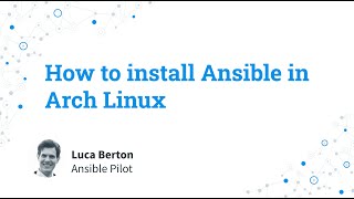 How to install Ansible in ArchLinux [upl. by Osithe]