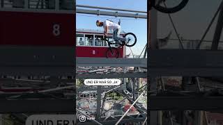 Balanceakt auf dem Riesenrad Fabio Wibmer mit Tricks in 65 Metern Höhe [upl. by Reiner428]