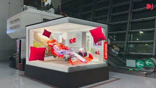 Transforming Airports with 3D Magic Digital Jalebi x Posterscope for Lenovo Global [upl. by Maisie]