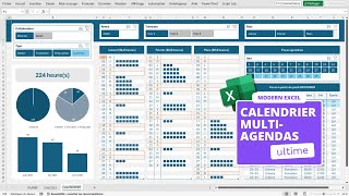 Créer un CALENDRIER annuel déquipe qui gère plusieurs agendas simultanément  Tuto de A à Z [upl. by Veleda70]