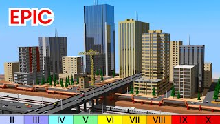 3D CITY Earthquake SIZE Comparison [upl. by Missak]