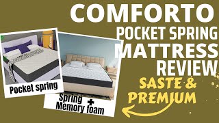 Comforto Hybrid Pocket Spring Mattress Review  Best pocket Spring Mattress India 2023 [upl. by Fira]