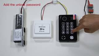 Door station 94218 How to add unlock password by keypad [upl. by Aushoj329]