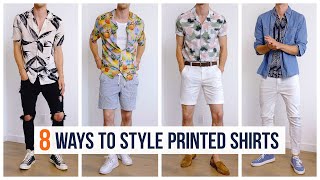 How to Style Printed Shirts for Summer  Men’s Fashion  Outfit Inspiration [upl. by Weigle819]