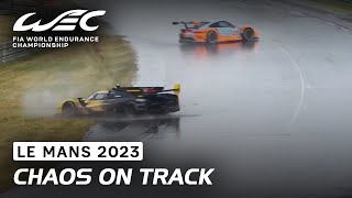 Chaos on Track as Rain Appears I 2023 24 Hours of Le Mans I FIA WEC [upl. by Ophelie]