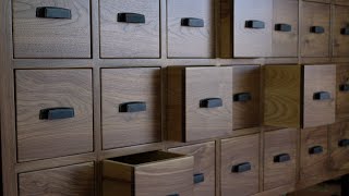 Making a Big 21 Drawer Apothecary Cabinet Out of Walnut [upl. by Demeyer]