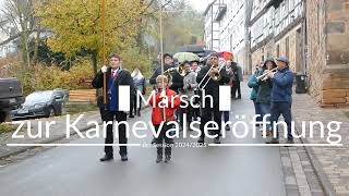 Marsch zur Karnevalseröffnung 2024 [upl. by Eirtemed]