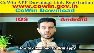 CoWin APP Download Link Registration website wwwcowingovin IOS and Android beware of fake app [upl. by Mihcaoj]