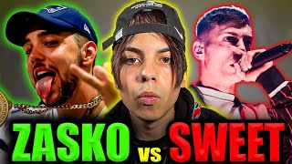 Reacción a Zasko vs Sweet Pain  ¡BATALLA DE LAS MÁS LOCAS [upl. by Lovato]